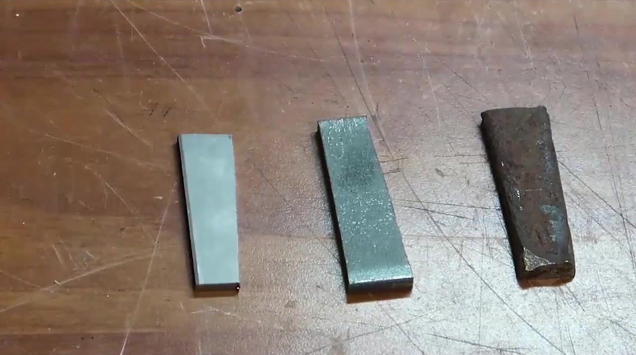 撿到的一塊特殊鋼,清理干凈看看結構有什么不同